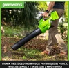 Akumuliatorinis lapų pūstuvas Greenworks GD40ABIIK2X; 40 V; 2x2,0 Ah akum.