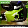 Greenworks akumuliatorinis grandininis pjūklas 35 cm, 40 V, 2 x 2 Ah, 2005707UC