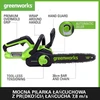 Greenworks GD24CS30K4 grandininis pjūklas 24 V su 30 cm ilgio juosta (su 4Ah akumuliatoriumi ir krovikliu)