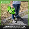 Greenworks lapų pūstuvas-siurblys 40 V su smulkinimo funkcija ir 2 x 2 Ah akumuliatoriais GD40BVK2X