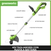 Žoliapjovė - trimeris Greenworks G40LT33K2; 40 V; 1x2,0 Ah akum.