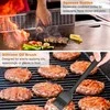 Grilljoy nerūdijančio plieno grilio įrankių rinkinys su burgerių spaustuvu, 28 dalių, CM-EU-C6-B-2