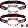 Gritin LED galvos žibintuvėlis COB, 100 lm, 3 režimai, reguliuojamas, 2 vnt.