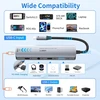 Guermok USB-C 5-in-1 adapteris, 100W PD, 4K@60Hz vaizdas, USB/USB-C, AR akiniams ir monitoriams