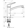 hansgrohe virtuvinis maišytuvas su 360° pasukama iš čiaupo, CoolStart, 160 mm, chromas, 71839000