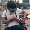 Harssidanzar odinės motociklininko pirštinės vyrams su pilnais pirštais ir ekrano lietimo funkcija GM028EU