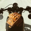 Harssidanzar odinės motociklininko pirštinės su pilnais pirštais, ekranui jautrios, juodos, XS, GM028EU