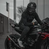 Harssidanzar odinės motociklininkų pirštinės su pilnais pirštais, jutiklinis ekranas, juodos, GM028EU