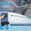 HASKYY reketinių kombinuotųjų veržliarakčių rinkinys 8–22 mm, 14 vnt., CGMRRS12T-15