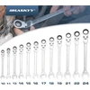 HASKYY terkšlinių kombinuotų raktų rinkinys 25 vnt., 10–24 mm ir 1/4–1 col., 12.092.011