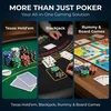 HEITOK pokerio rinkinys 500 sunumeruotų 11.5 g žetonų su metaliniu branduoliu ir aliuminio lagaminu XY-6511