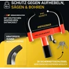 HELDENWERK ratų blokatorius automobiliui ir priekabai, 18–30 cm, 3 raktai, 1100161