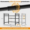 Heldenwunder Mikrobangų krosnelės pastatoma virtuvės lentyna, juoda