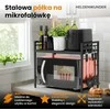 Heldenwunder Mikrobangų krosnelės pastatoma virtuvės lentyna, juoda