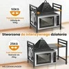 Heldenwunder Mikrobangų krosnelės pastatoma virtuvės lentyna, juoda