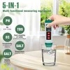 Hengrongshen 5-in-1 vandens kokybės testeris su LCD ekranu pH, EC, TDS, druskingumo ir temperatūros matavimui