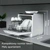 Hermitlux mini staline indaplovė, 43 cm pločio, 4 rinkinių talpa, 175 kWh/metus, balta