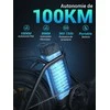 HillMiles elektrinis sulankstomas dviratis 20 colių 250 W, 36 V 13 Ah, 7 pavarų, juodas, MilePort 1