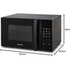 Hisense mikrobangų krosnelė su griliu, 29 l, 11 galios lygių, automatiniai režimai, juoda, H29MOBS9HG