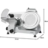 H.Koenig elektrinė pjaustyklė su reguliuojamu pjovimo storiu 0–12 mm, 25 cm nerūdijančio plieno peilis, MSX250