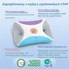 HOMCA CPAP pagalvė iš viskoelastinių putų 65 x 40 cm su vėsinančiu užvalkalu PL08