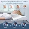 HOMCA ergonominė ortopedinė pagalvė iš atminties putų, didelė, 70 × 40 cm, pilka, PL06