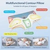 HOMCA ergonominė ortopedinė pagalvė iš atminties putų, didelė, 70 × 40 cm, pilka, PL06