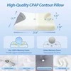 HOMCA ortopedinė CPAP pagalvė šoniniam miegui, 65 × 40 × 9/11 cm, atminties putų, pilka, PL08