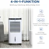 HOMCOM mobilus oro kondicionierius su nuotoliniu valdymu, 60 W, 10 l talpa, 20 m², 824-037V90