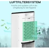 Kondicionierius HOMCOM mobilus oro vėsintuvas 3in1 su drėkinimo, vėsinimo ir ventiliatoriaus funkcijomis, 65 W, nuotolinio valdymo pultas, 3,5 l talpa, 824-063V90CW