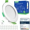 HOMEOW įleidžiami LED šviestuvai, 5 W, 230 V, reguliuojami, 68–80 mm, 3 spalvų temperatūros, 20 vnt. rinkinys
