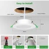 HOMEOW įleidžiamų LED šviestuvų komplektas, 7 W, 600 lm, reguliuojama spalva, IP44, 6 vnt.