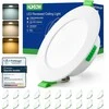 HOMEOW LED įleidžiamų lubinių šviestuvų rinkinys, 20 vnt., 7 W, 230 V, IP44, 3 spalvos, 75–90 mm montavimo anga