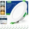 HOMEOW plonas įleidžiamas LED šviestuvas 7 W, IP44, reguliuojama spalvinė temperatūra, 600 lm, baltas