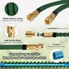 Homeprotek sodo laistymo žarna, 15 m, elastinga, su žalvarinėmis jungtimis, 3 sluoksnių lateksas