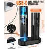 Homtronics elektrinis druskos ir pipirų malūnėlių rinkinys su įkrovimo stotele, 110 ml, DEHMP3B-2P