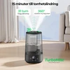 Homvana oro drėkintuvas 3,6 l su aromaterapija, tylaus veikimo 16 dB, H101