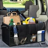 Honey-Can-Do sulankstomas automobilio bagažinės organizatorius su 2 skyriais SFT-01166