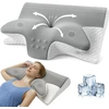 Honfay ergonominė kaklo pagalvė iš atminties putų, 60 × 42 × 14 cm, modelis 363