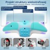 Honfay ortopedinė ergonominė pagalvė iš atminties putų, drugelio formos, 60 × 42 × 14/12 cm, mėlyna