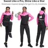 HOTSUIT moteriškas saunos kombinezonas su užtrauktuku XXL Sauna suit