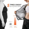 HOTSUIT moteriškas saunos kostiumas su užtrauktuku, poliesterinis, juodas, XL, H2214032-BLK2-XL