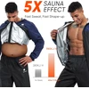 HOTSUIT vyriškas saunos kostiumas sportui su kapišonu, tamsiai mėlynas, 513140020