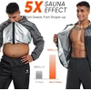 HOTSUIT vyriškas saunos kostiumas su gobtuvu, pilkas, S, 513140020