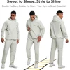 HOTSUIT vyriškas saunos treniruočių kostiumas su užtrauktuku, 5XL, H1214024-GRY-5XL