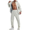 HOTSUIT vyriškas saunos treniruočių kostiumas su užtrauktuku, pilkas, 4XL, H1214024-GY-4XL