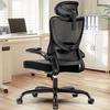 HUANUO ergonominė biuro kėdė su reguliuojama juosmens atrama, galvos atlošu ir 3D porankiais MSOC10B-US