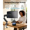 HUANUO monitoriaus laikiklis 33–102 cm ekranams, iki 12 kg, VESA 75 × 75/100 × 100 mm HNDMA92B