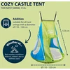 HUDORA Cosy Castle sūpynių palapinės uždangalas 90 ir 110/120, mėlynas/citrininis, 72154