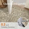 HUGEAR kilimas 150 × 210 cm, polipropilenas, neslystantis, skalbiamas, žemas plaukas, rudas, X23IU0027
